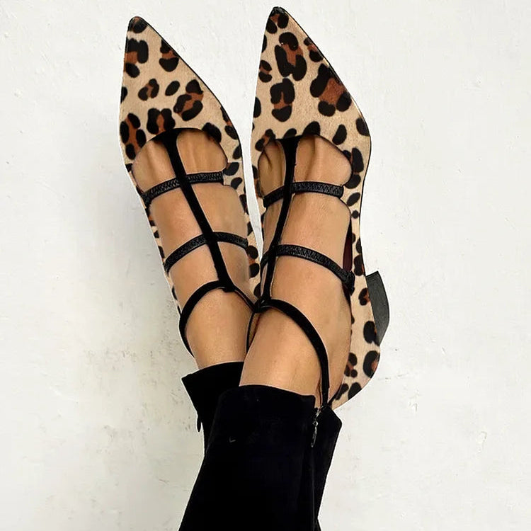 Bridget | Elegant Leopard Print Heels