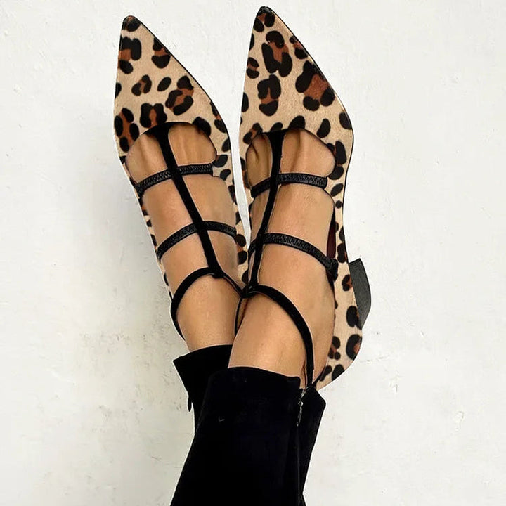Bridget | Elegant Leopard Print Heels