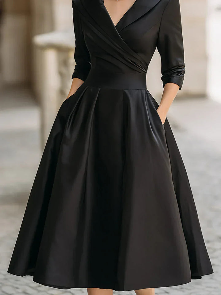 Karen | Elegant Satin Midi Dress