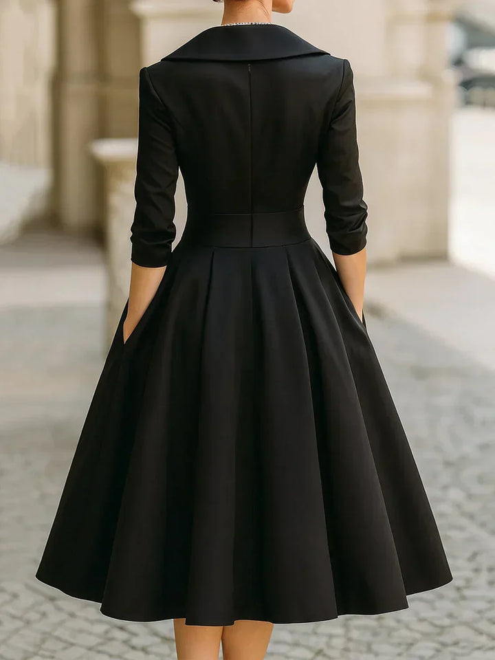 Karen | Elegant Satin Midi Dress