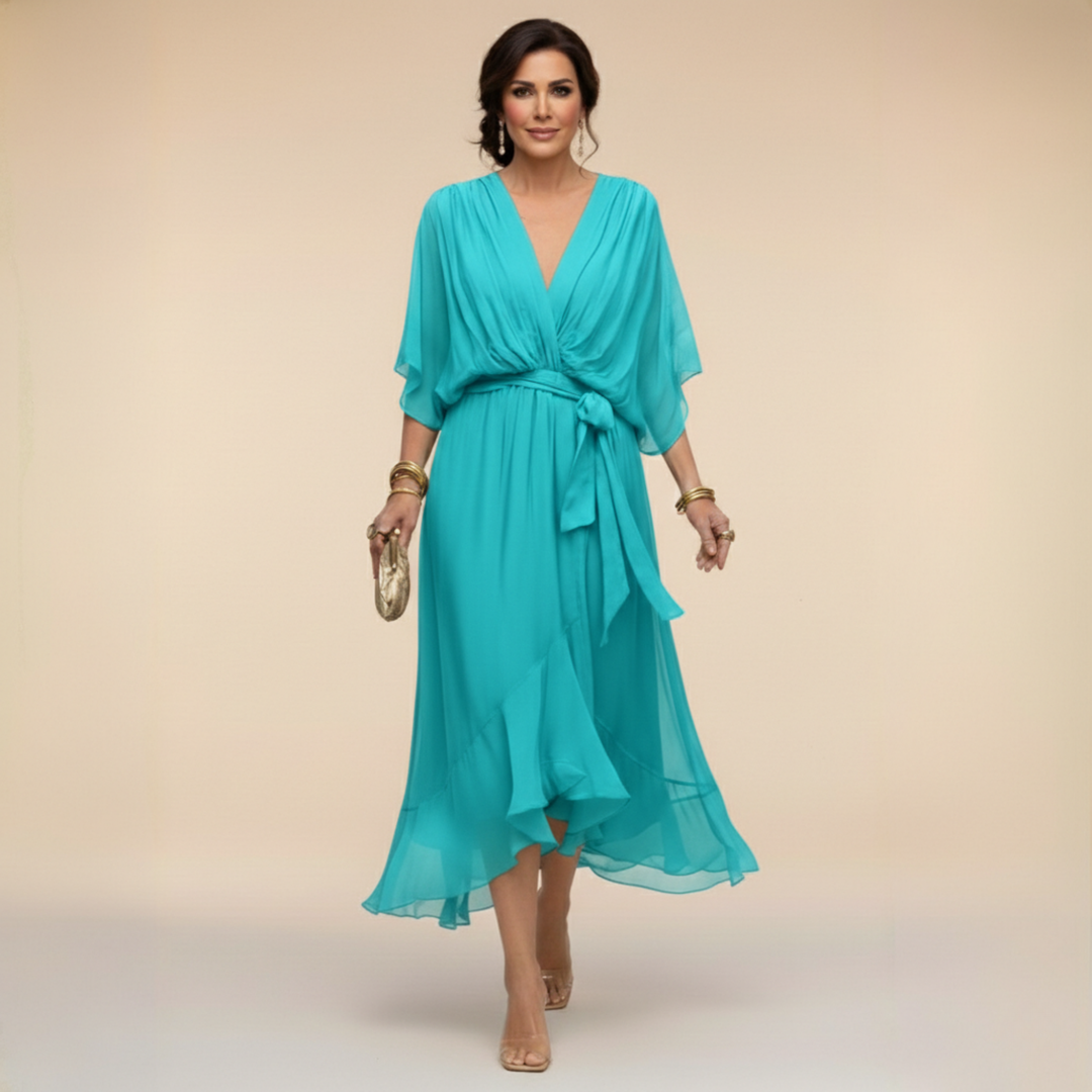 Jessica | Flowing V-Neck Elegant Dress