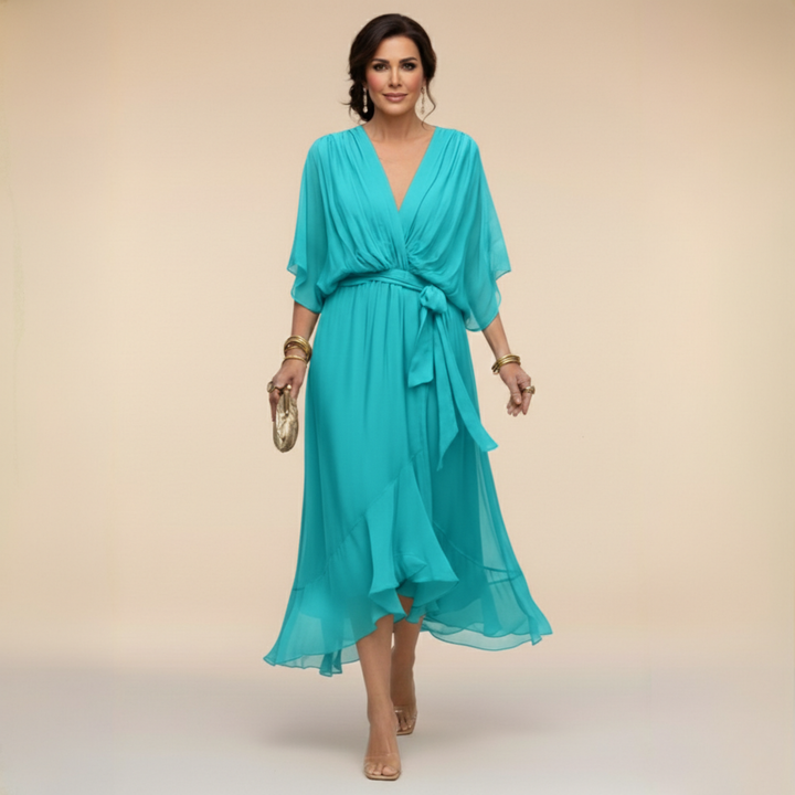 Jessica | Flowing V-Neck Elegant Dress