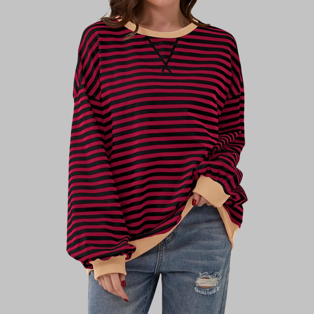 Charis | Casual Striped Sweatshirt