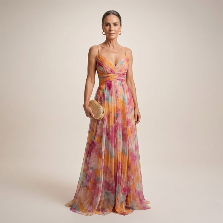 Bella | Elegant Floral Maxi Dress