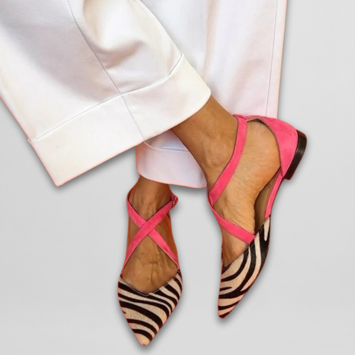 CHERYL | BALLET FLATS WITH STRAPS
