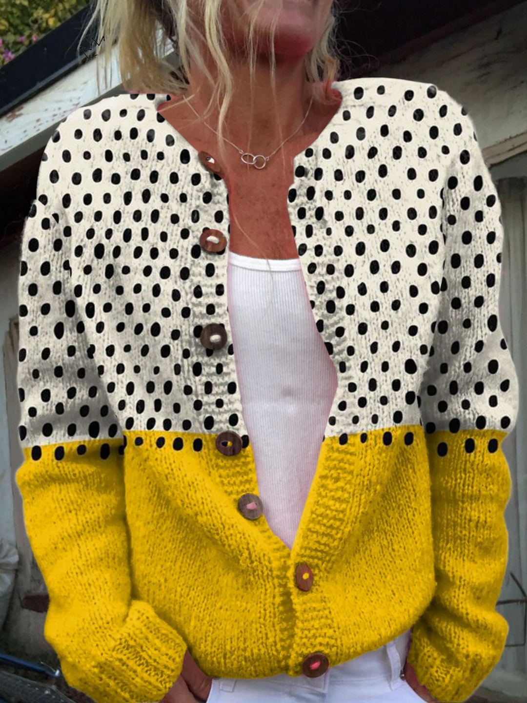 Winifred Vintage Button-Front Cardigan