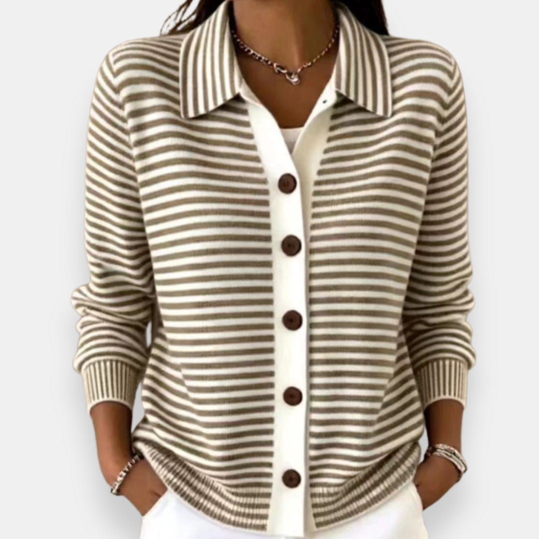 Lesley | Classic Striped Cardigan