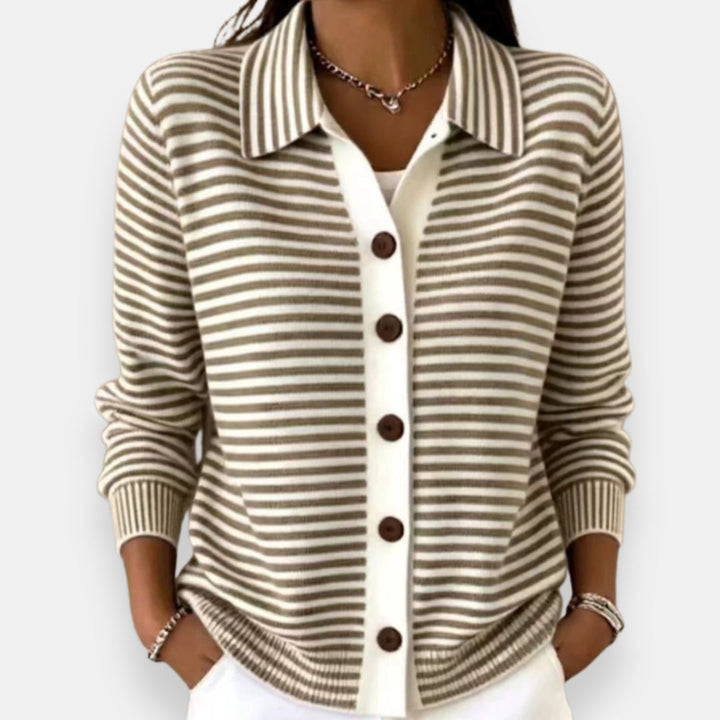 Lesley | Classic Striped Cardigan