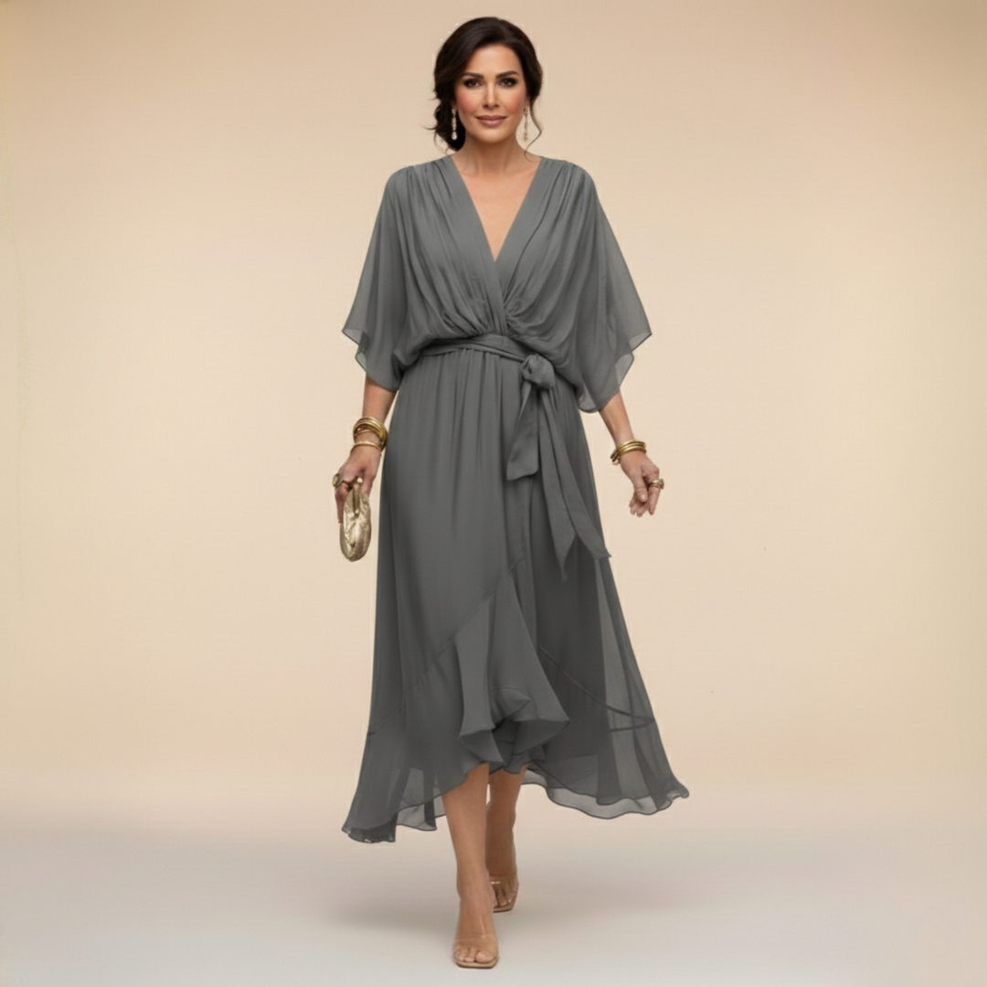 Jessica | Flowing V-Neck Elegant Dress