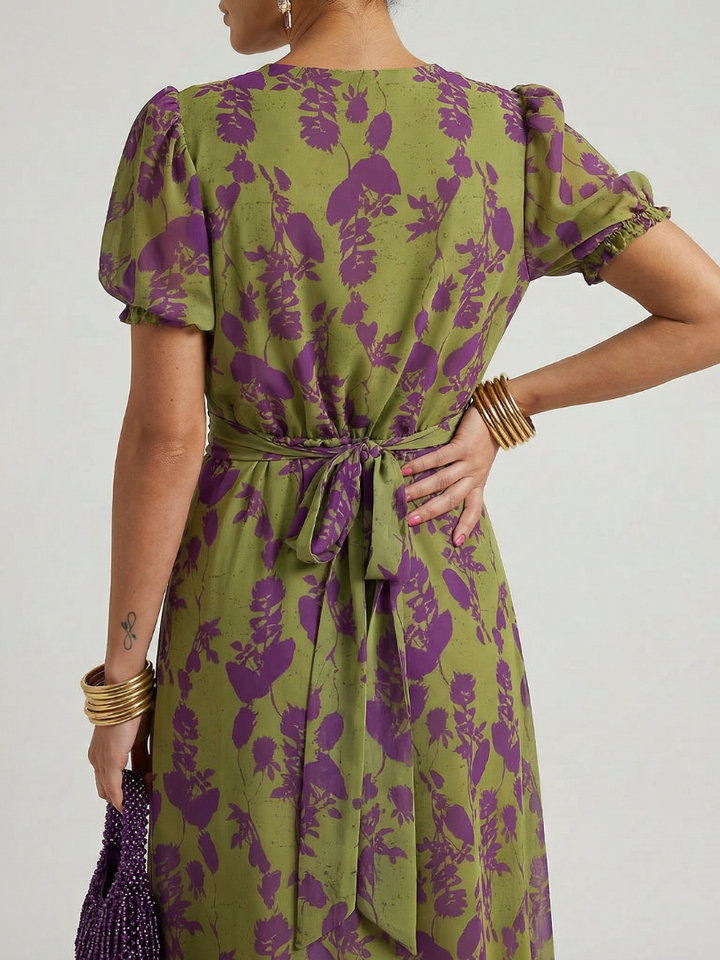 AUDREY | RELAXED FLORAL MIDI DRESS