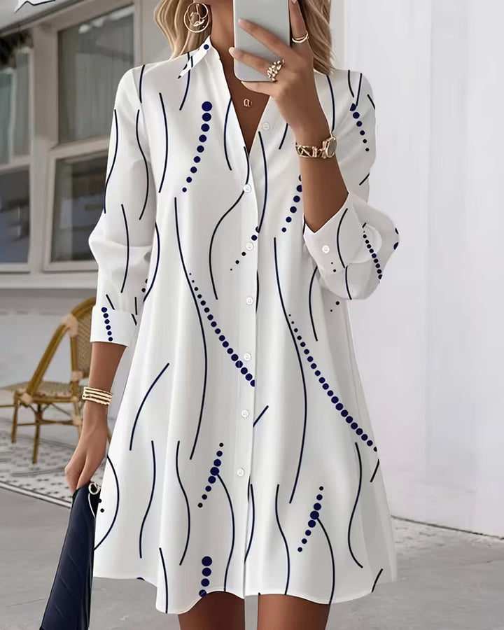 Claudine™ | Elegant and flowing shirt dress