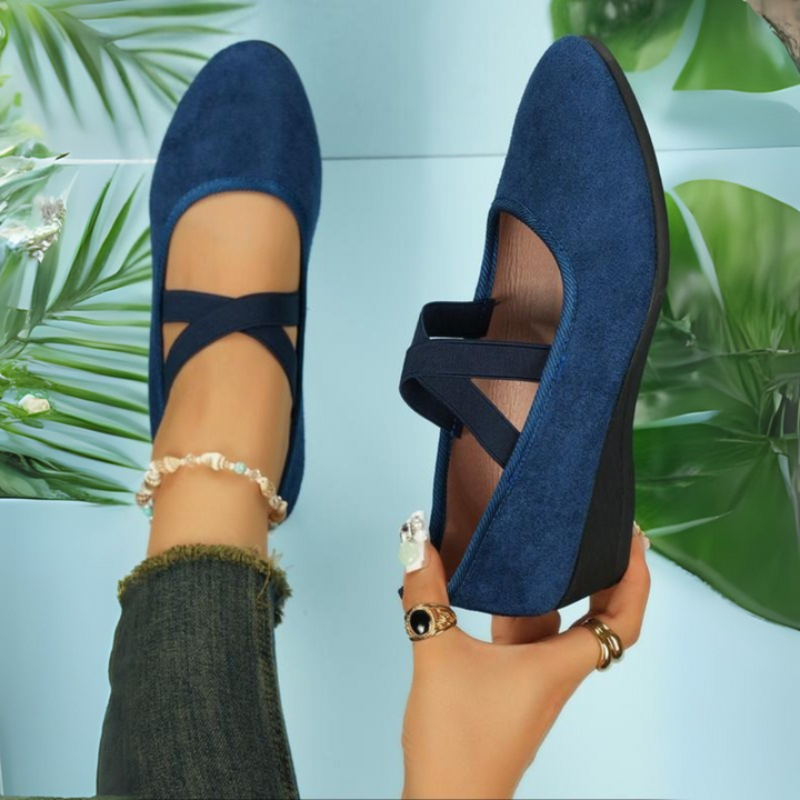 NOREEN | CLOSED TOE WEDGE BALLET SHOES