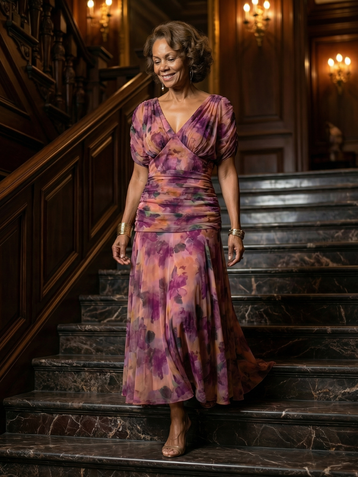 JANET | OFF-SHOULDER FLOW MIDI DRESS
