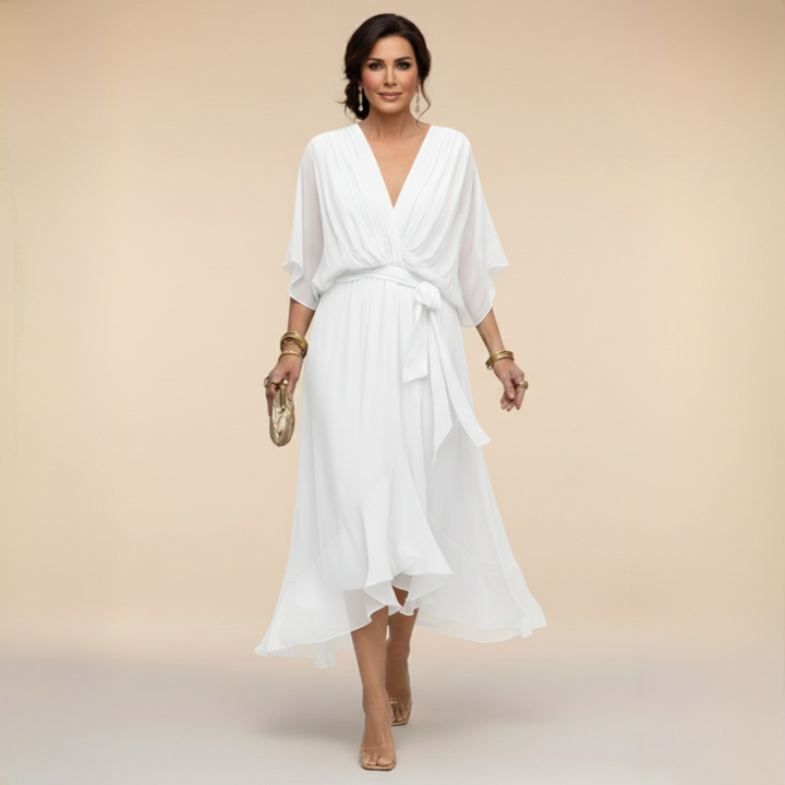 Jessica | Flowing V-Neck Elegant Dress