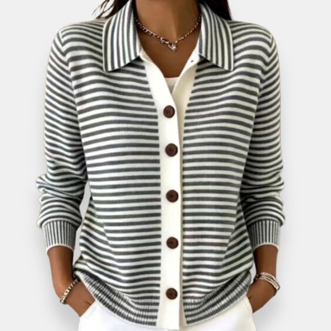 Lesley | Classic Striped Cardigan