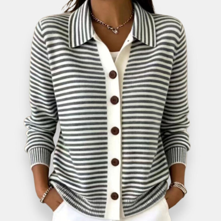 Lesley | Classic Striped Cardigan