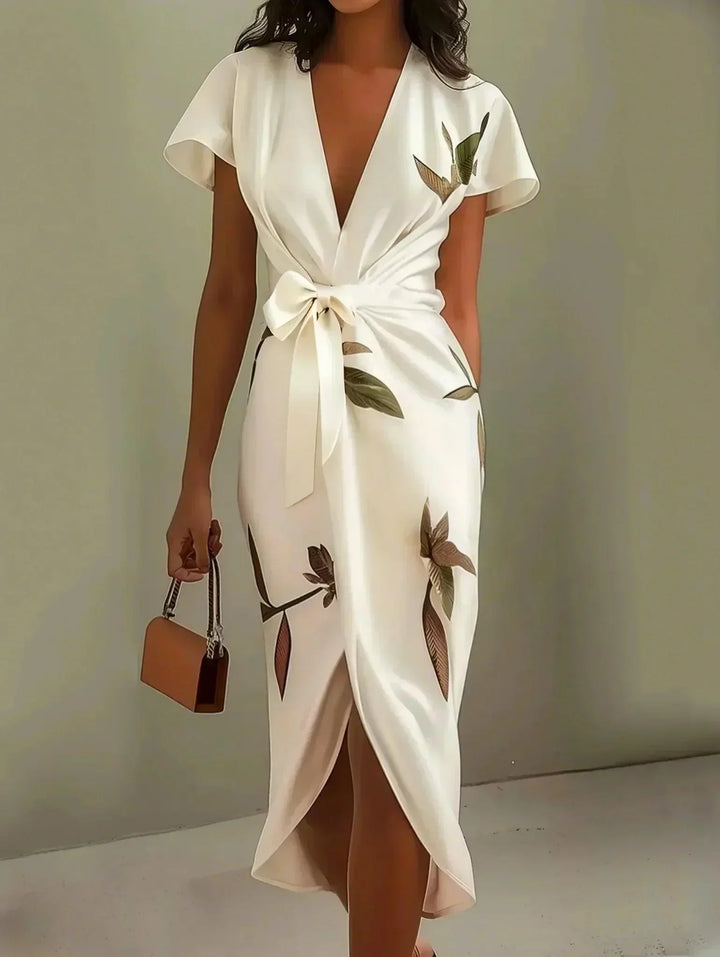 Ruby | Timeless Floral Wrap Dress