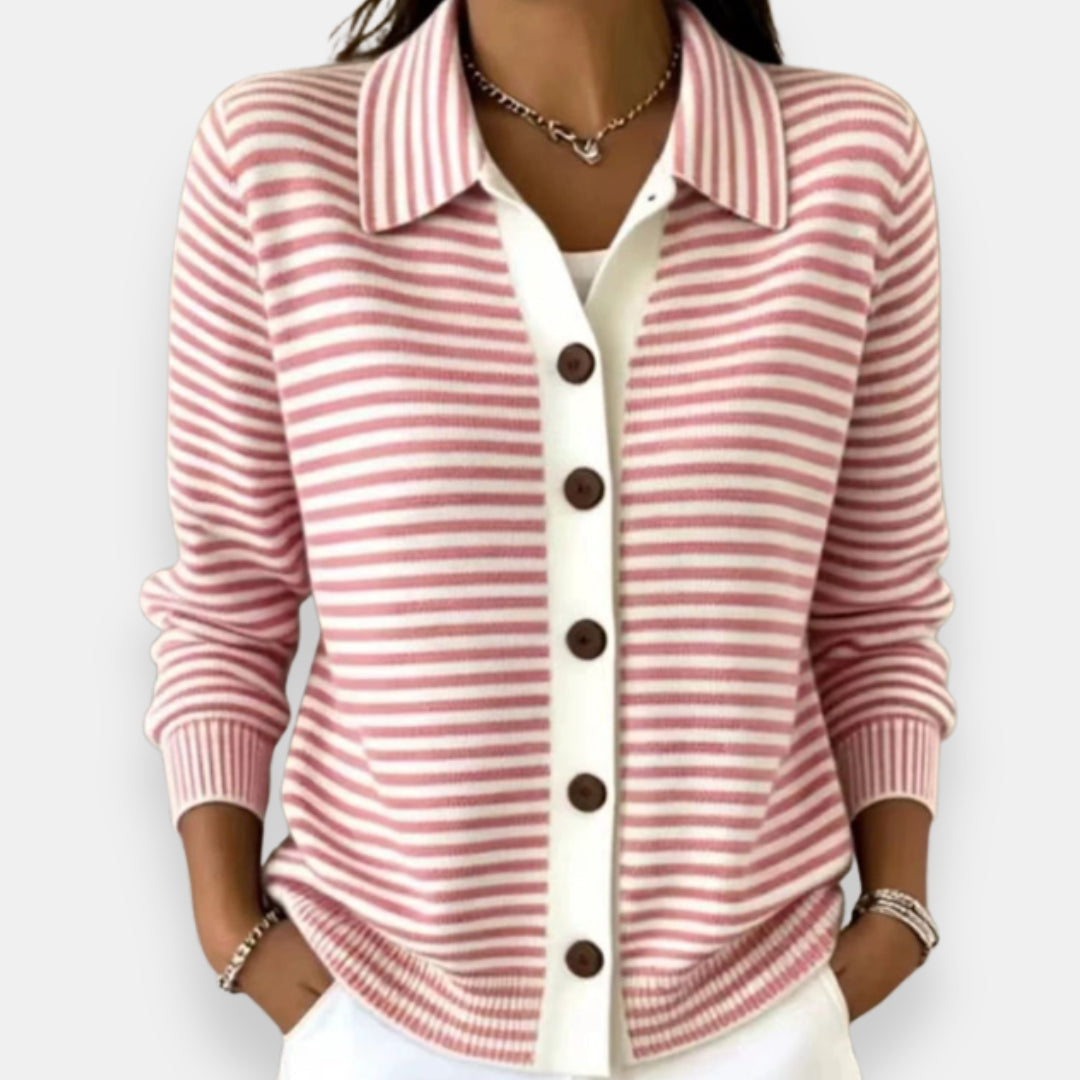 Lesley | Classic Striped Cardigan