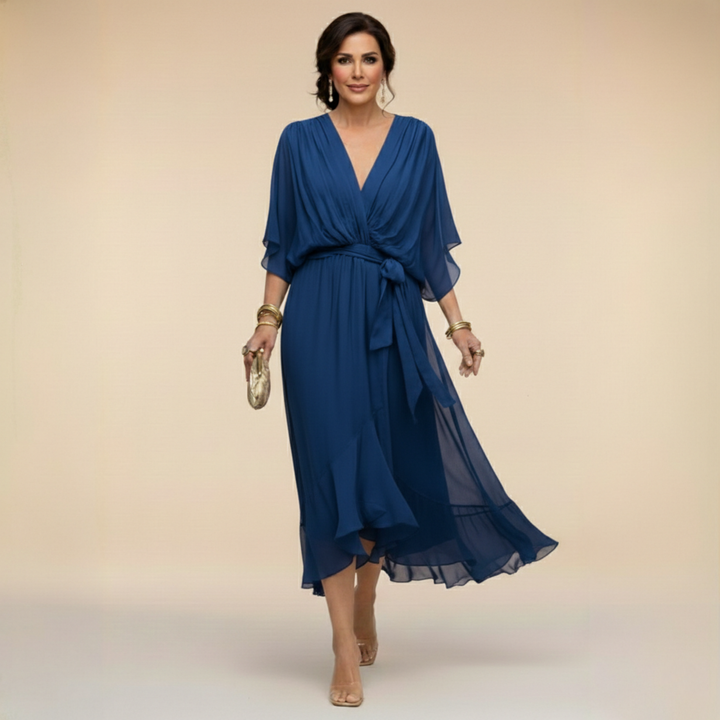 Jessica | Flowing V-Neck Elegant Dress