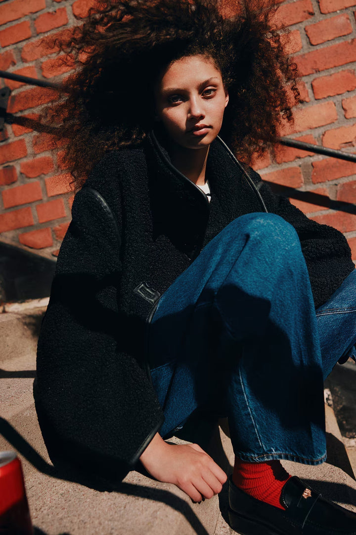 Velstine Premium Teddy Jacket – Loose Fit