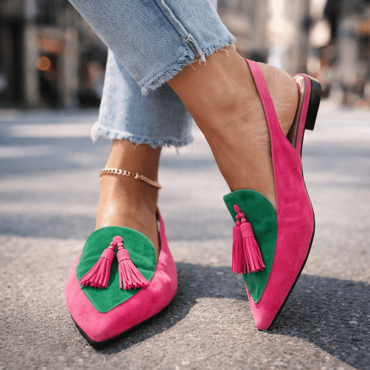 Eliza | Tassel Detail Flat Sandals