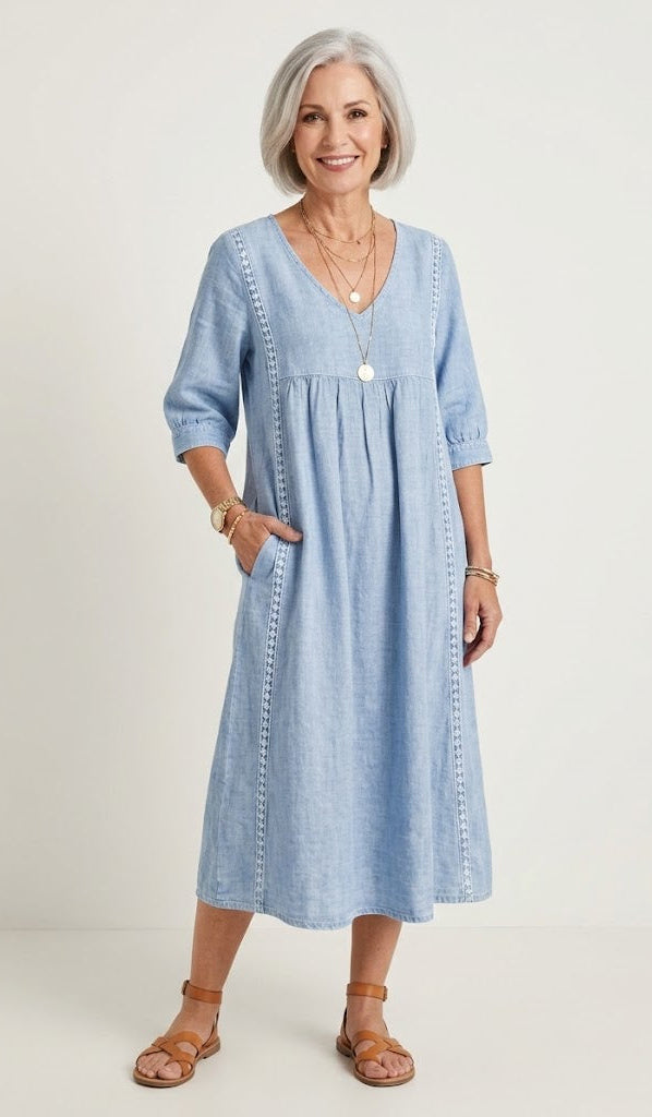 BARBARA | ELEGANT A-LINE MAXI DRESS