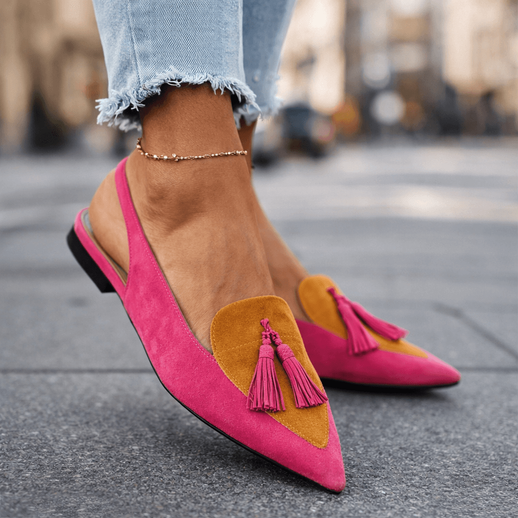 Eliza | Tassel Detail Flat Sandals