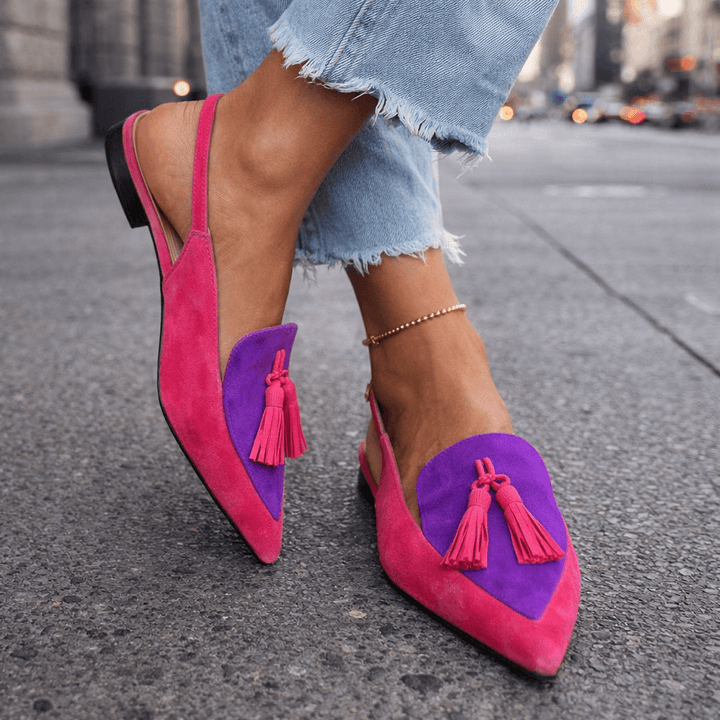 Eliza | Tassel Detail Flat Sandals