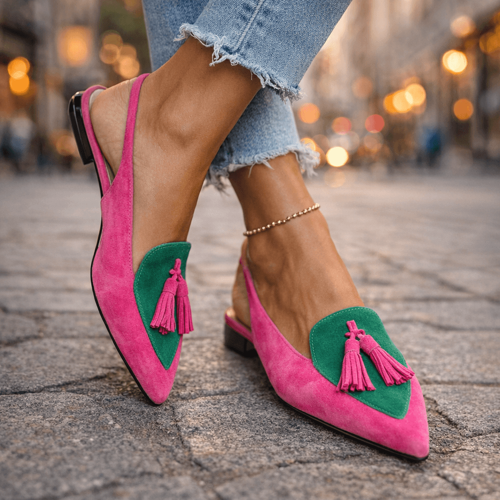 Eliza | Tassel Detail Flat Sandals