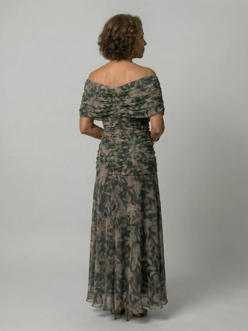 JANET | OFF-SHOULDER FLOW MIDI DRESS