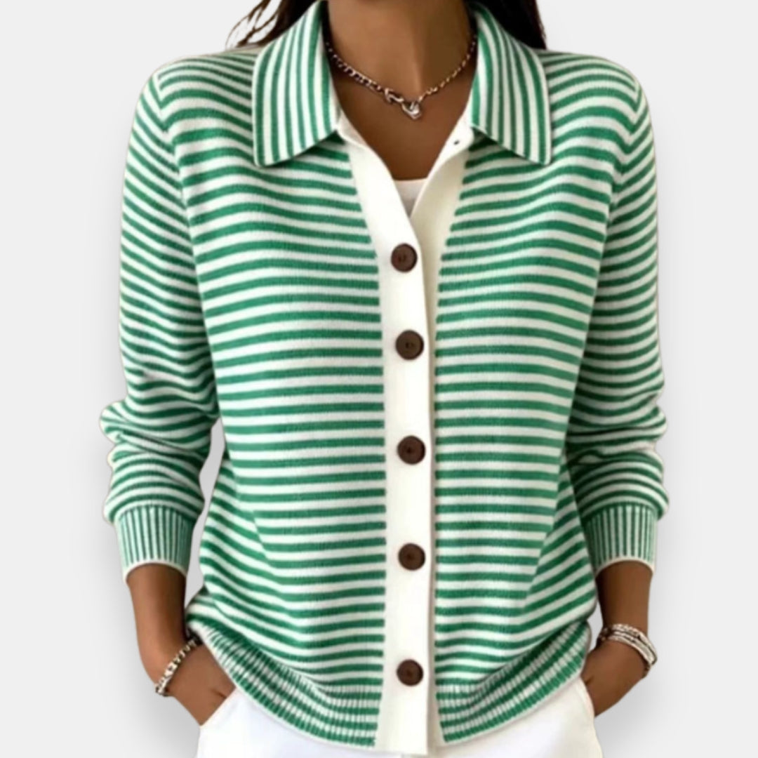 Lesley | Classic Striped Cardigan