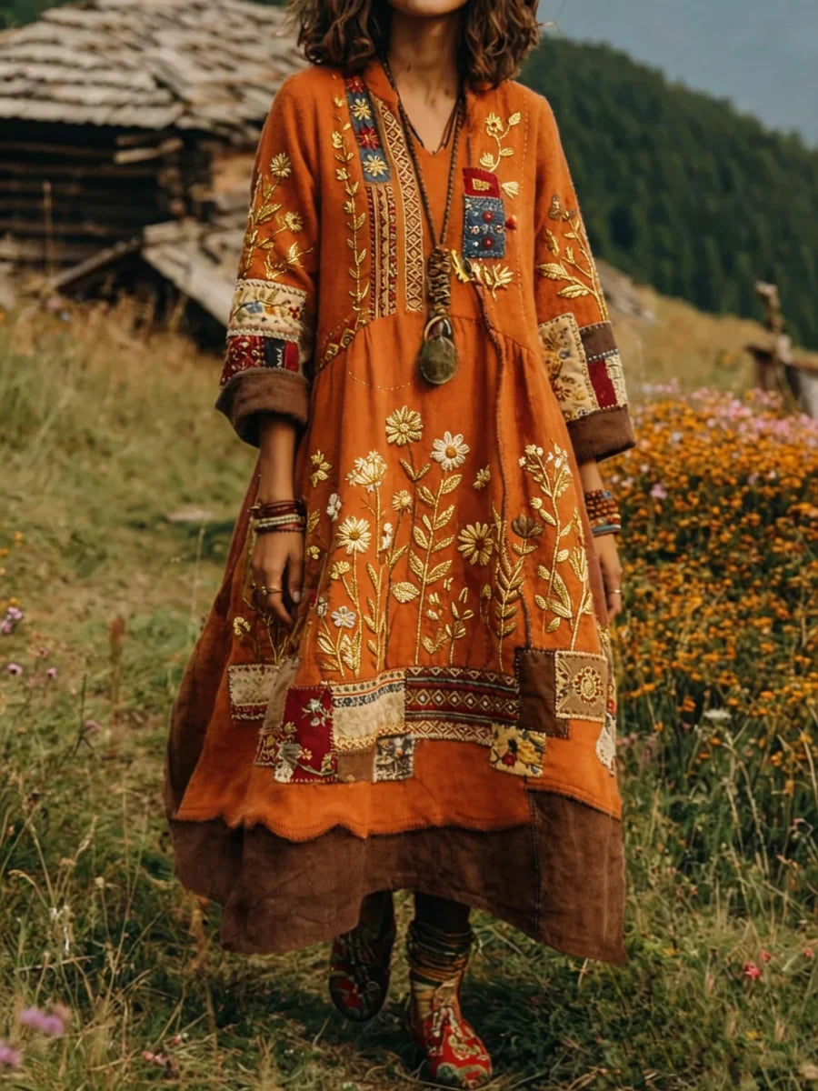 Lara | Elegant Floral Print Dress