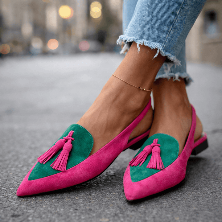 Eliza | Tassel Detail Flat Sandals
