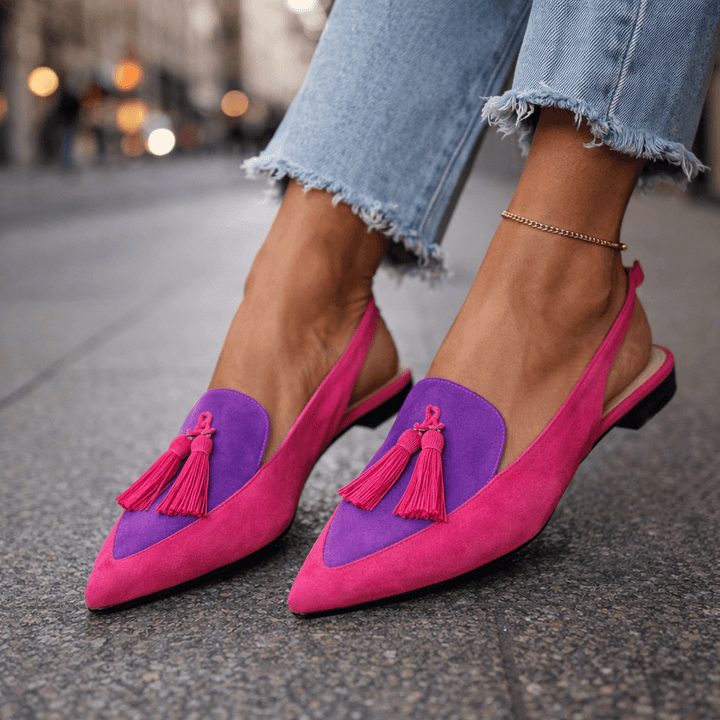 Eliza | Tassel Detail Flat Sandals