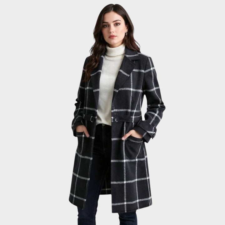 Adriana | Classic Check Autumn Coat