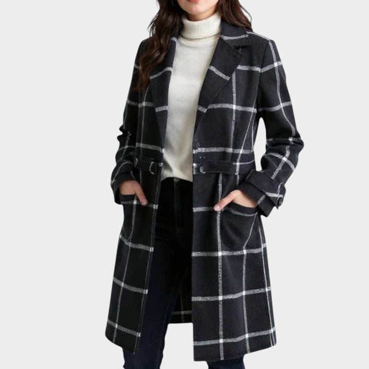 Adriana | Classic Check Autumn Coat