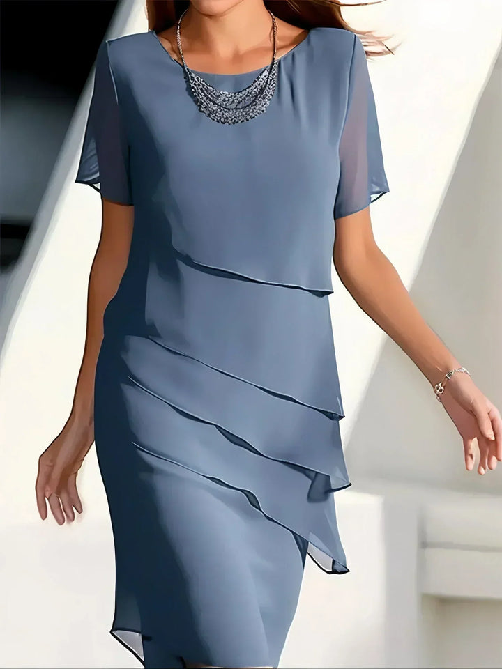 Aria | Timeless Chiffon Layered Dress