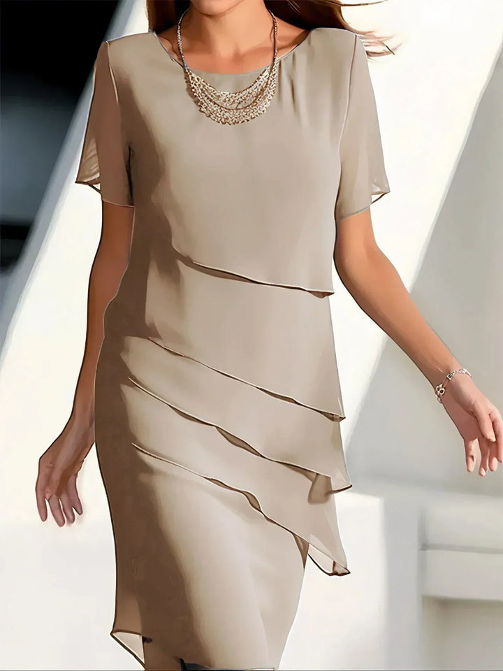 Aria | Timeless Chiffon Layered Dress