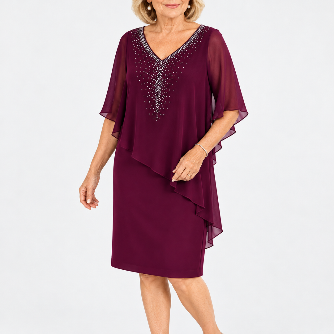 Josie | Elegant Draped Occasion Dress