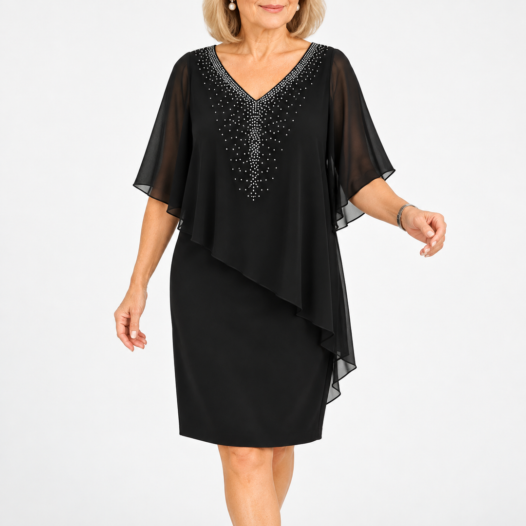 Josie | Elegant Draped Occasion Dress