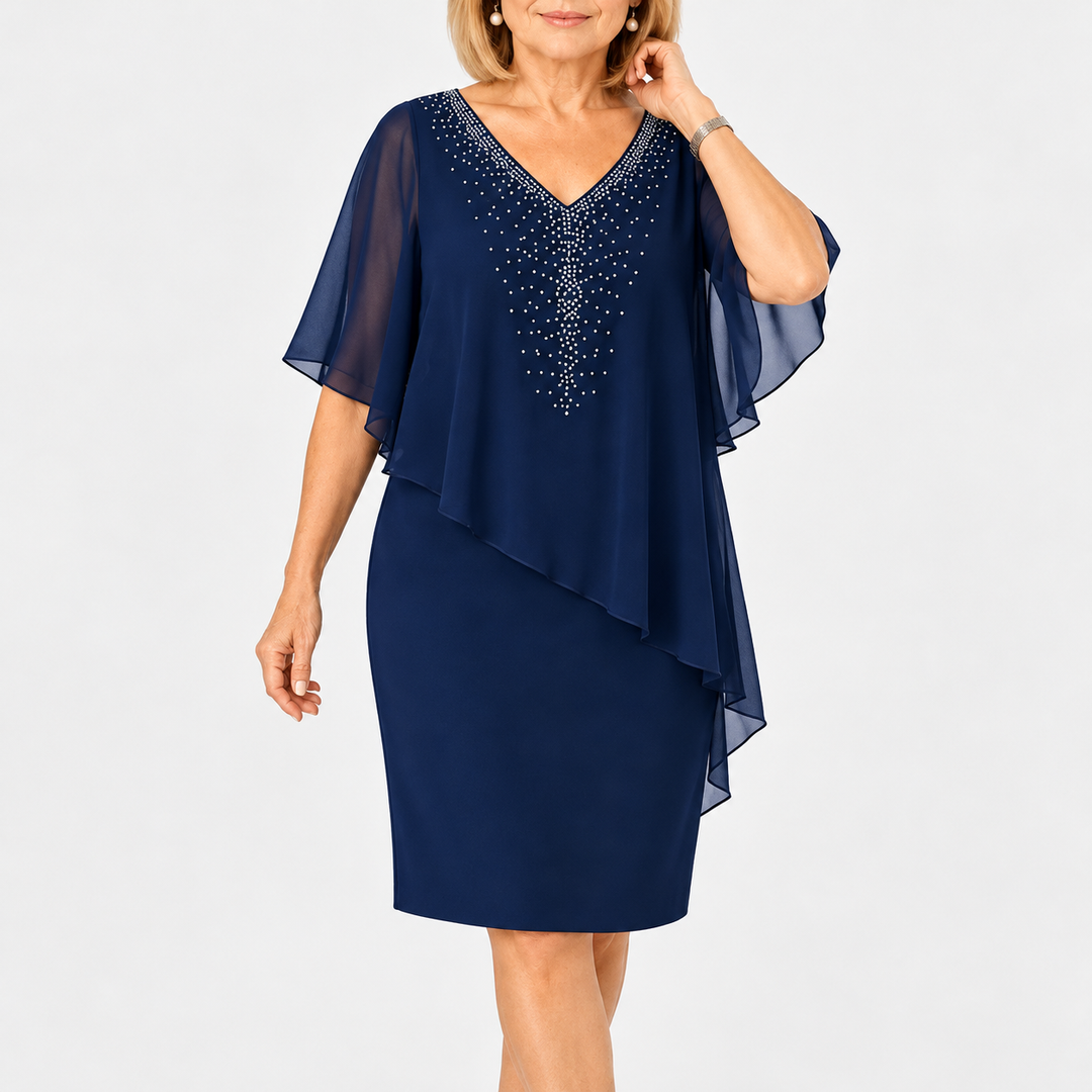 Josie | Elegant Draped Occasion Dress