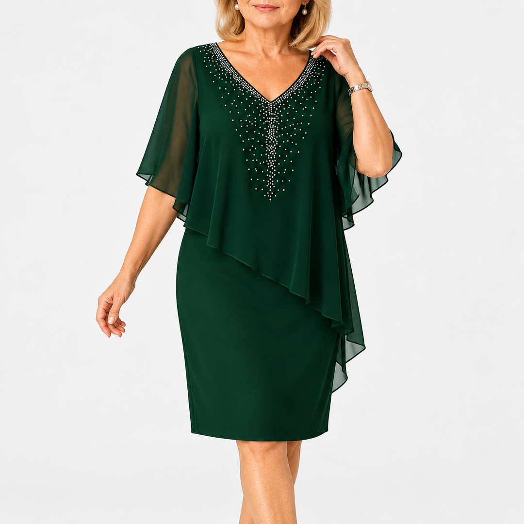 Josie | Elegant Draped Occasion Dress