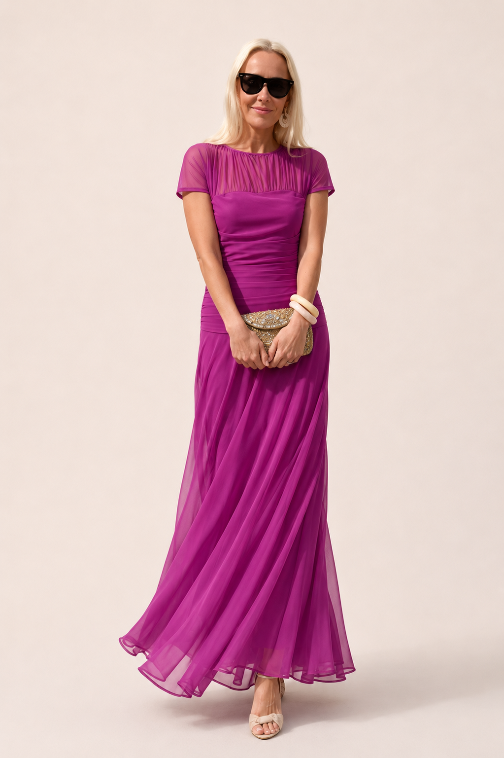 JEAN | CHIFFON MAXI DRESS