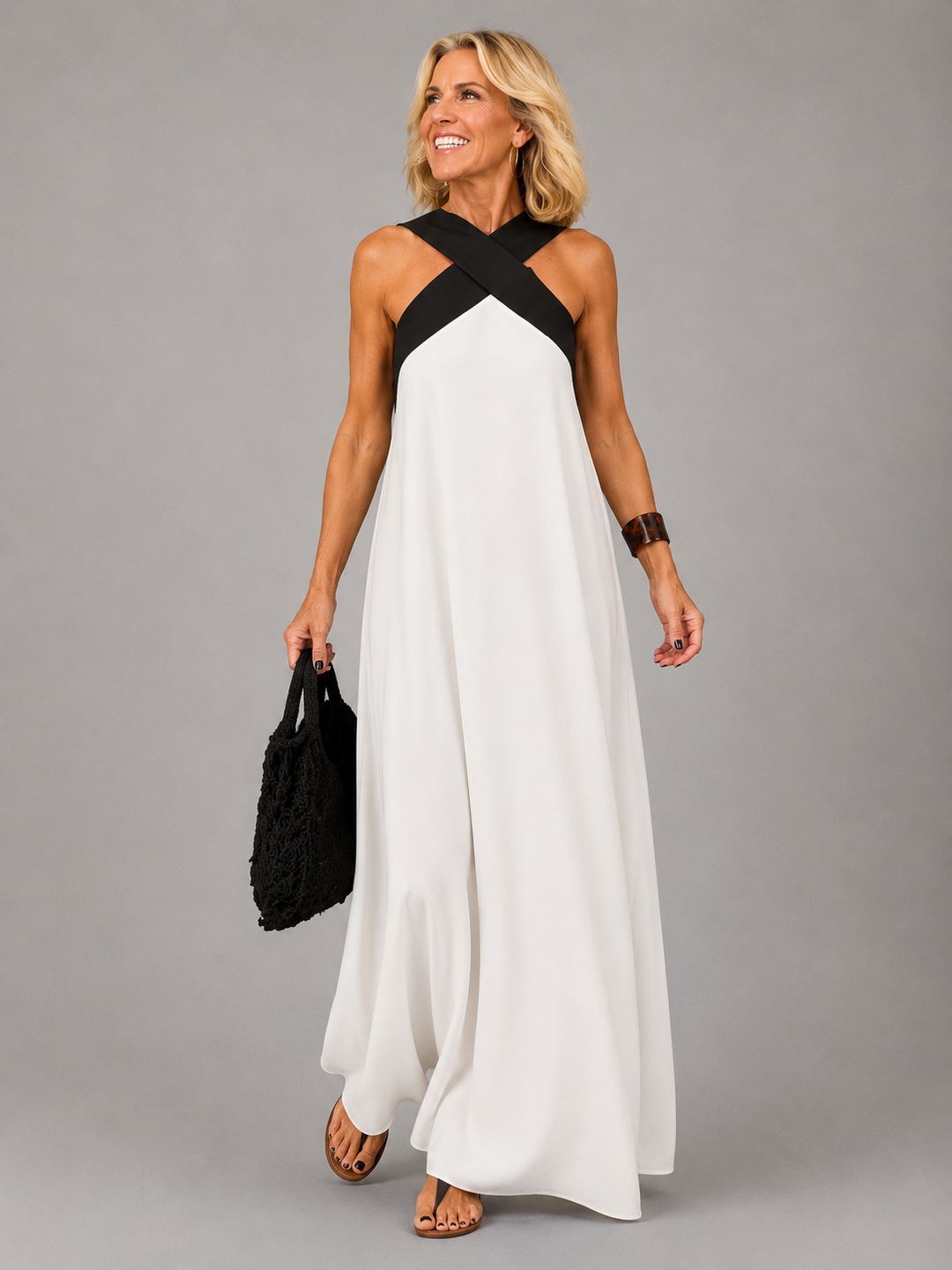 VALERIE | CROSS-OVER MAXI DRESS