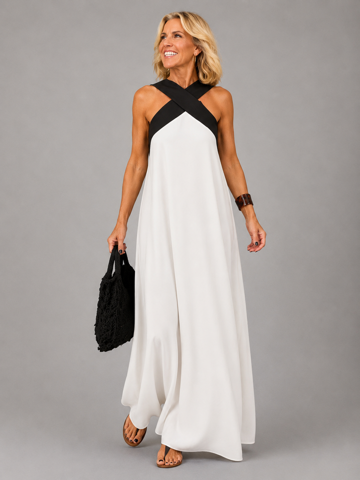 VALERIE | CROSS-OVER MAXI DRESS