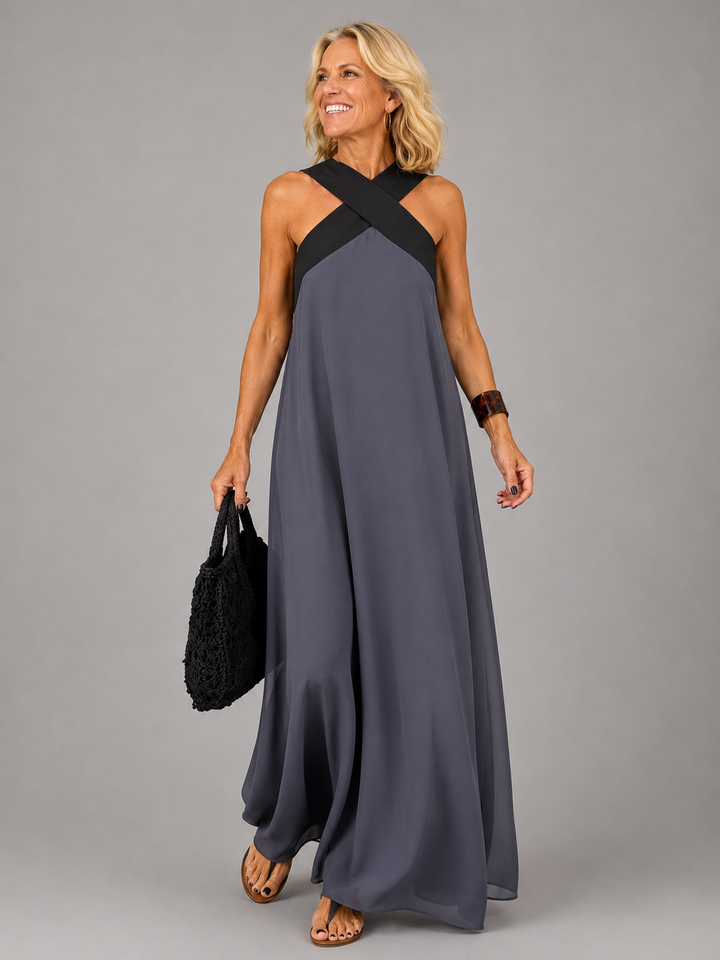 VALERIE | CROSS-OVER MAXI DRESS