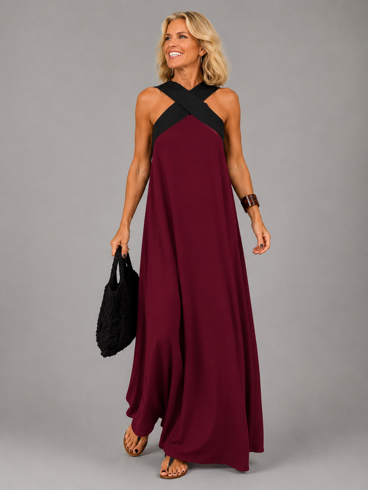 VALERIE | CROSS-OVER MAXI DRESS