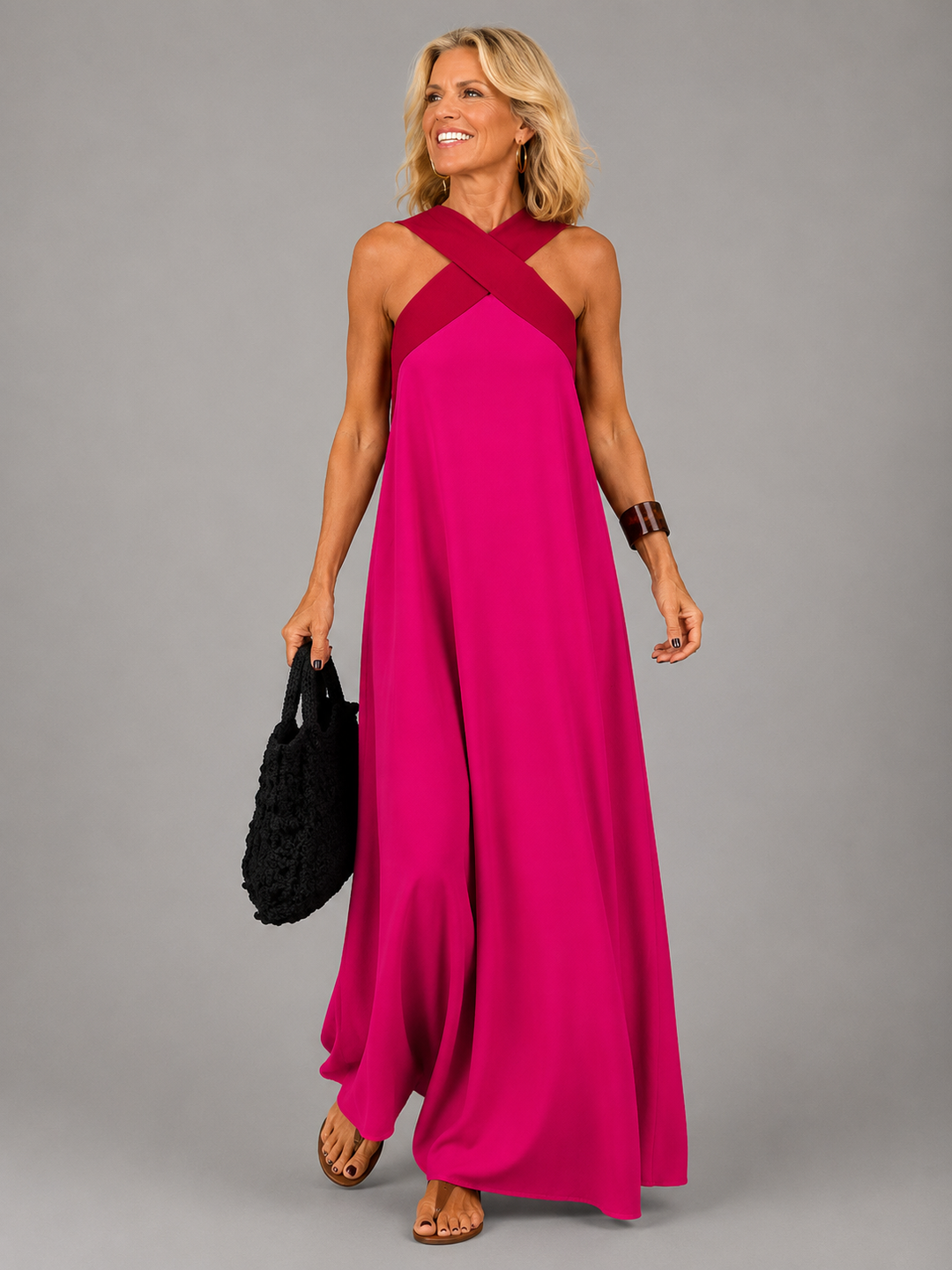 VALERIE | CROSS-OVER MAXI DRESS