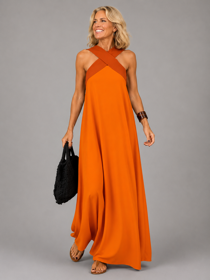 VALERIE | CROSS-OVER MAXI DRESS