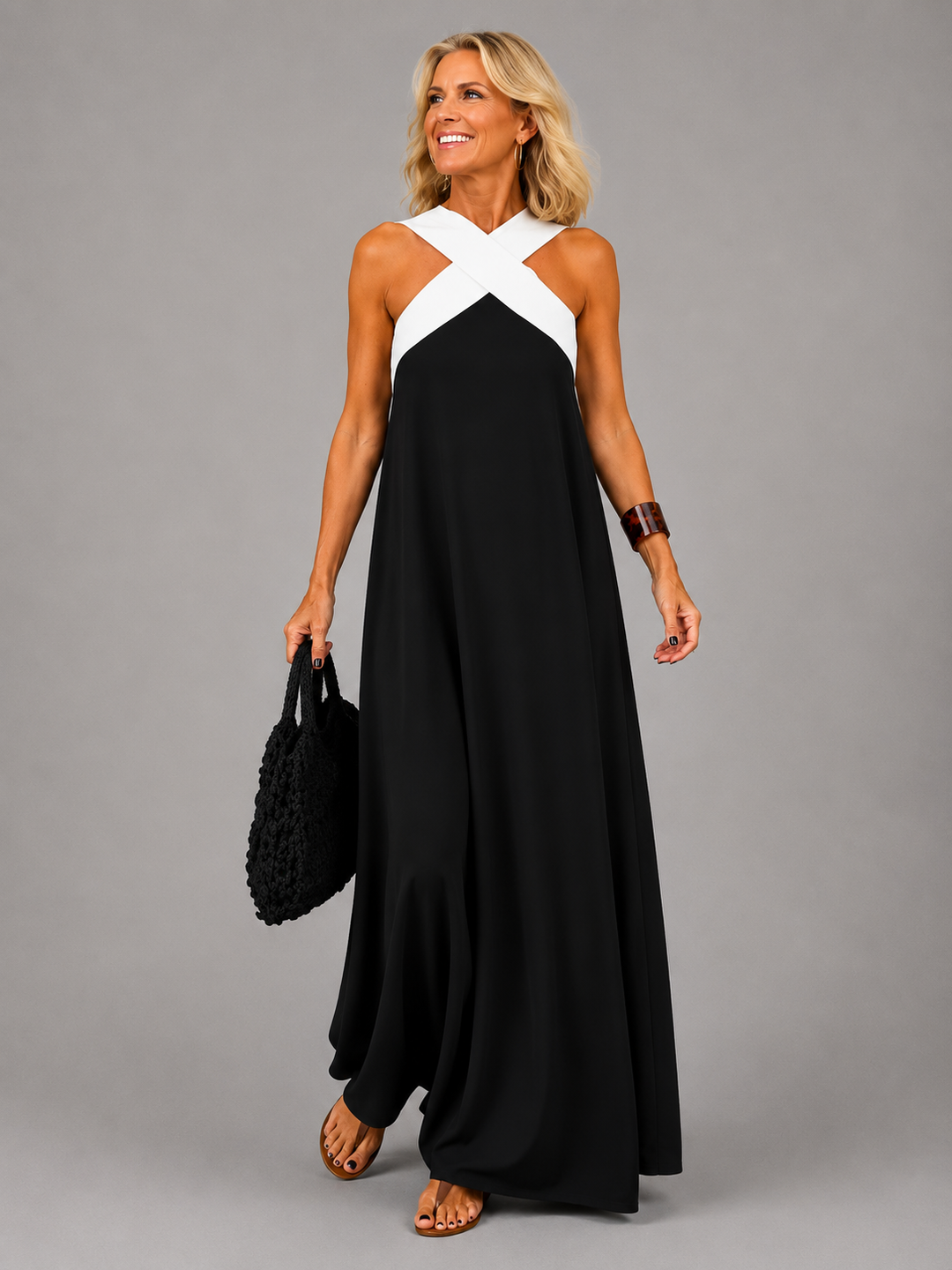 VALERIE | CROSS-OVER MAXI DRESS